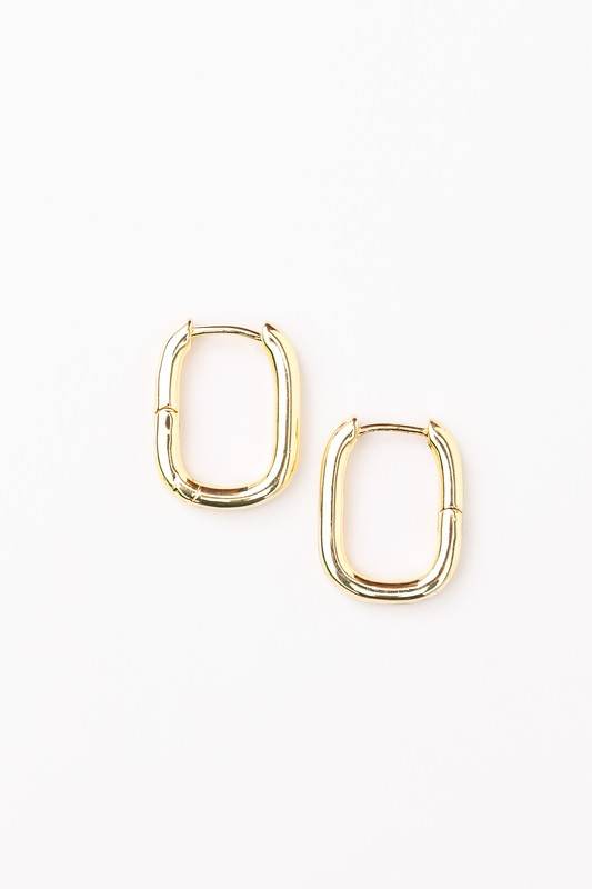 14K STAINLESS STEEL EVERYDAY HUGGIE EARRINGS